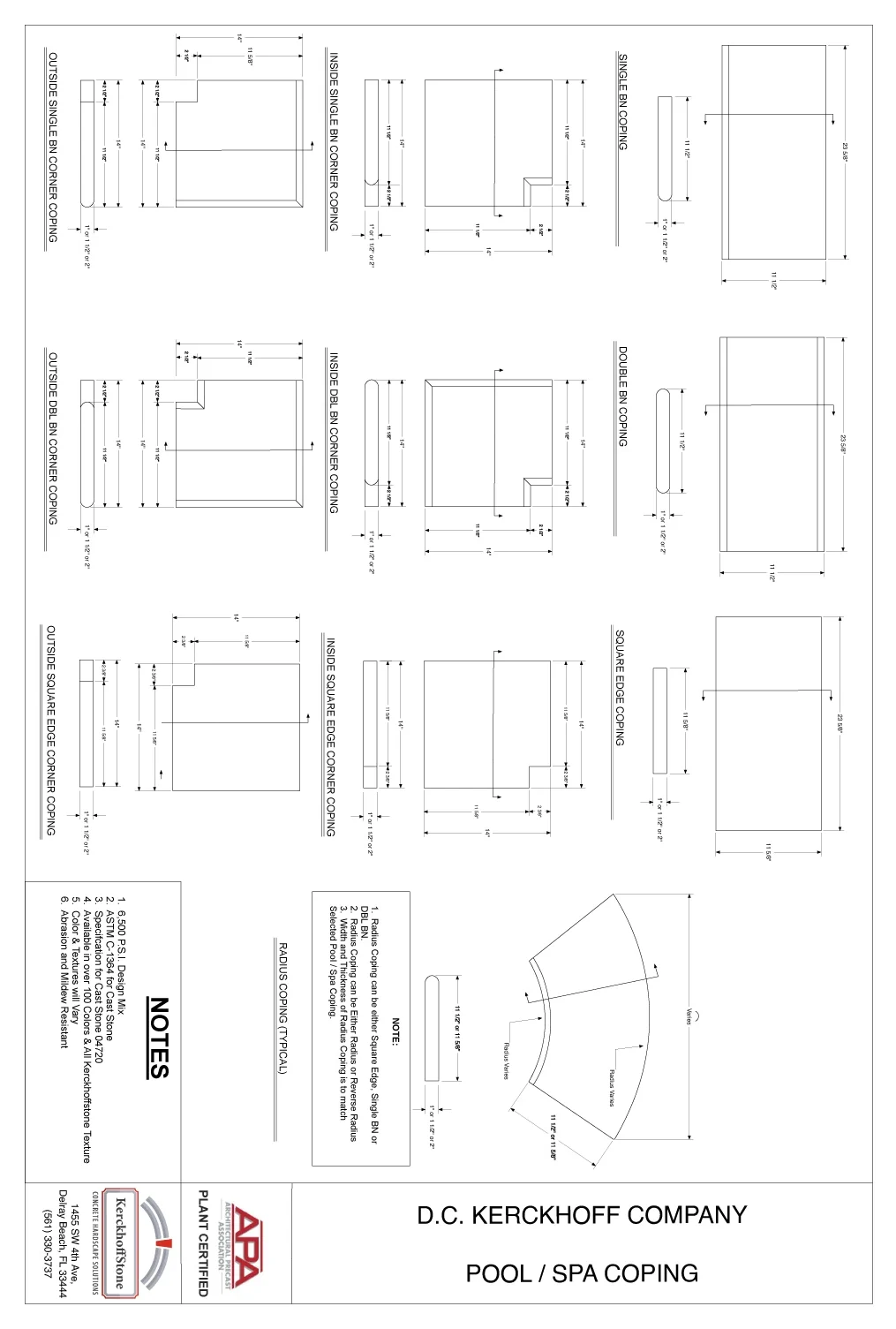 Pool and Spa Coping