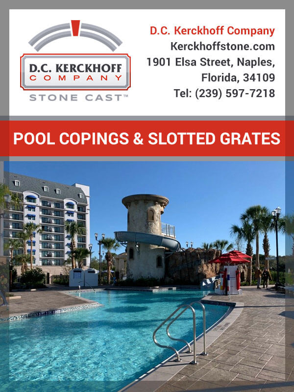 DC Kerckhoff Pool Coping & Slotted Grates