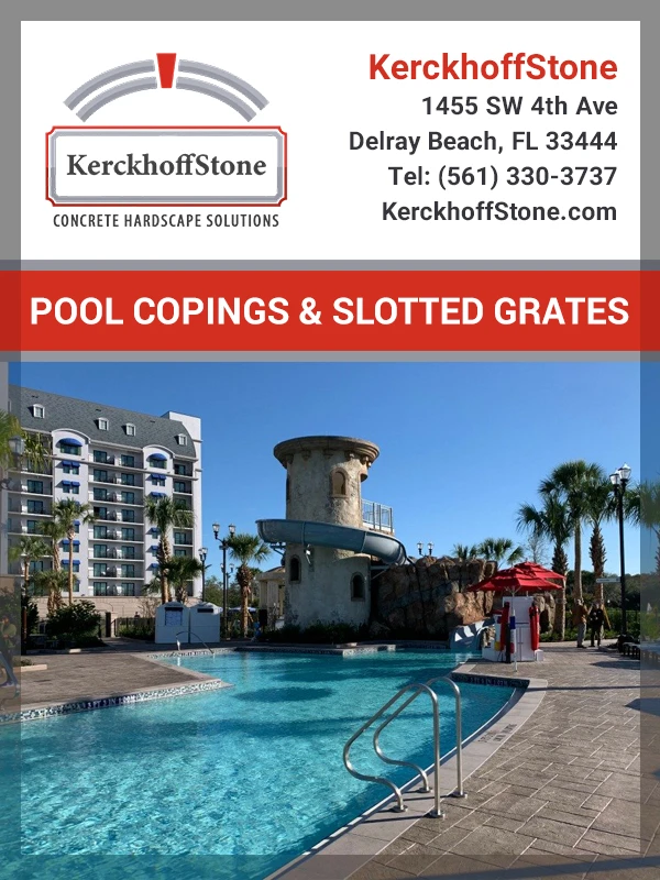 Kerckhoffstone Pool Coping & Slotted Grates