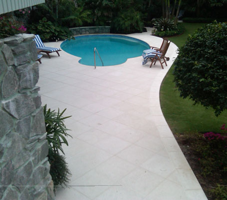 Naples Beach Residence Pool Coping and Pavers