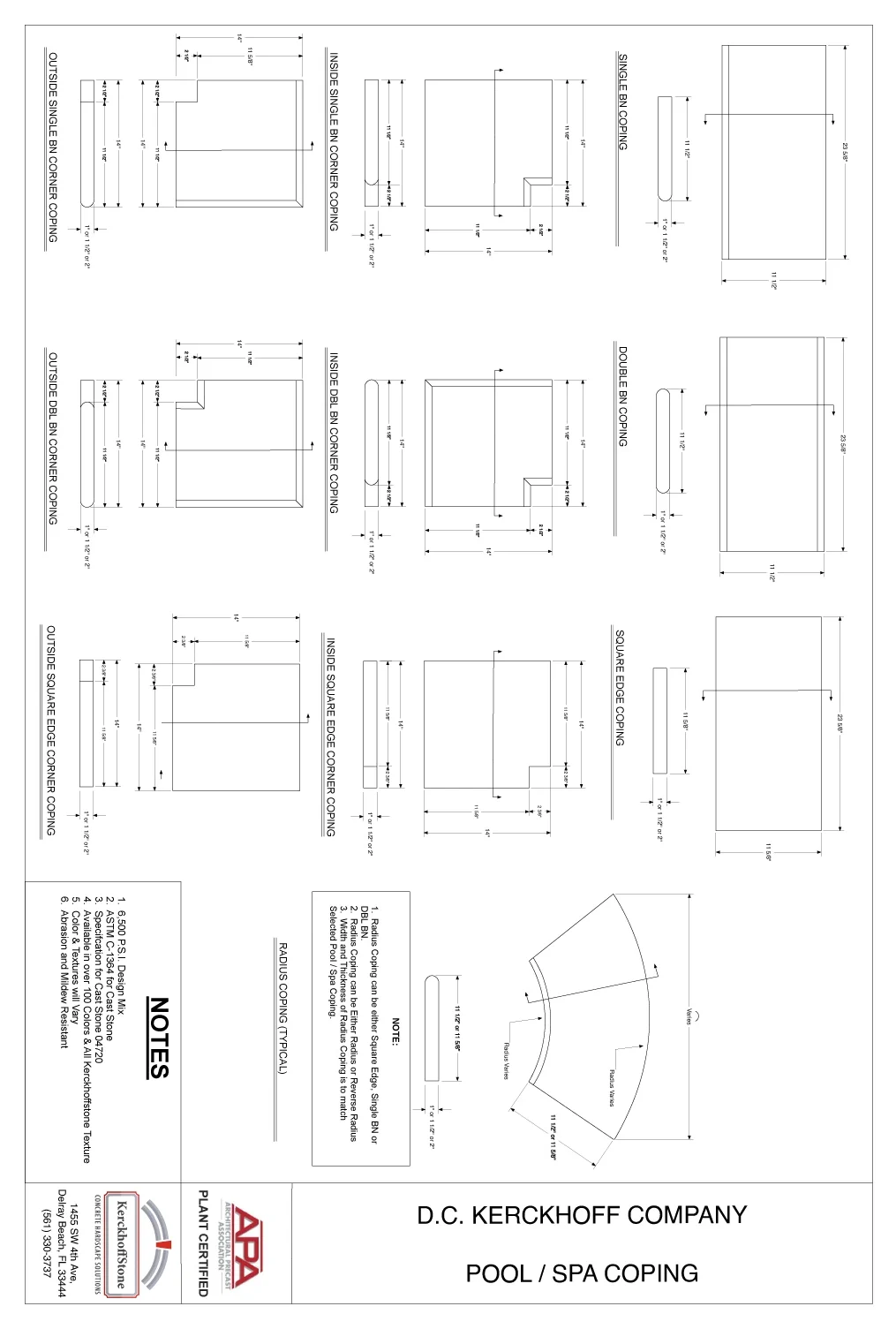Pool and Spa Coping
