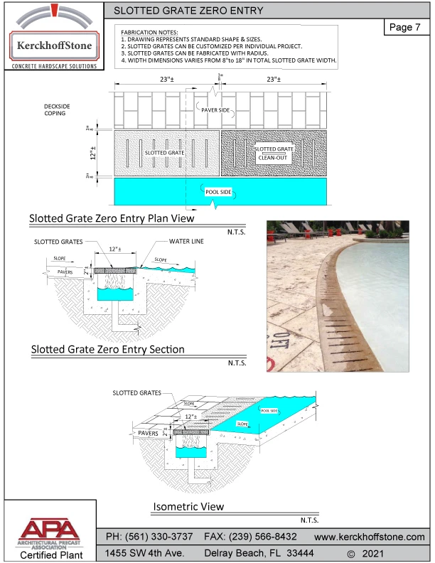 Zero Entry Grating