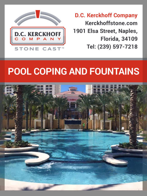 DC Kerckhoff Pool Coping and Fountains