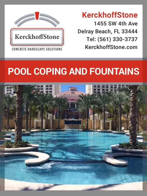 Kerckhoffstone Pool Coping and Fountains