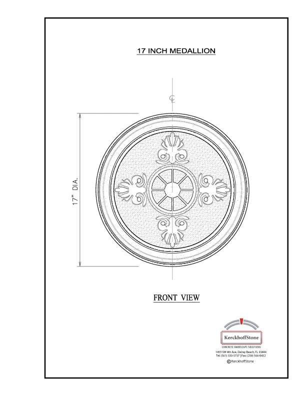 17 Inch Medallion