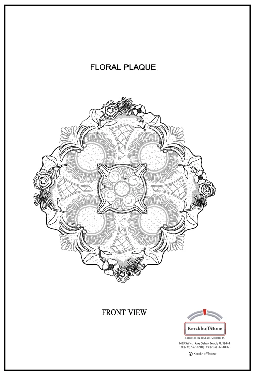 Floral Plaque