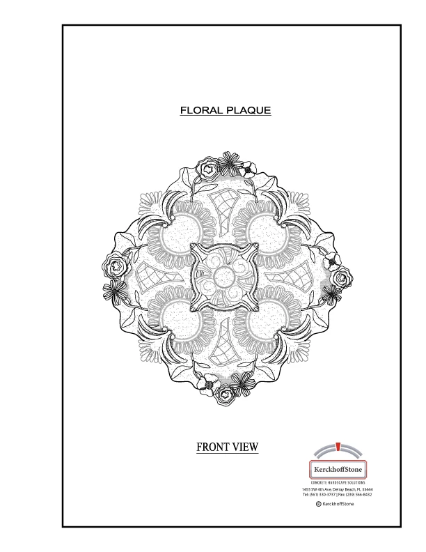 Floral Plaque