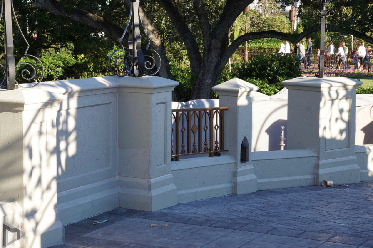 Magic Kingdom Castle Ramp Wall and Pilaster Caps Color Bailey