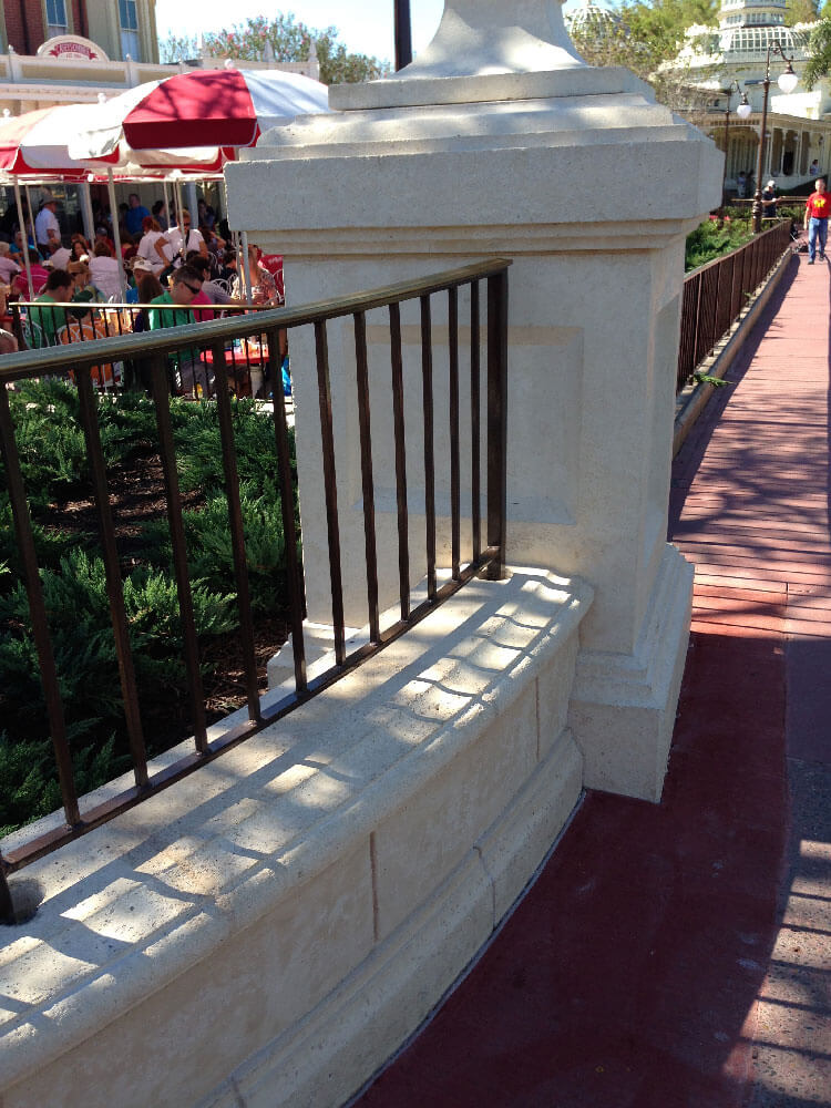 Magic Kingdom Pilaster and Wall Caps Rico Color Light Texture
