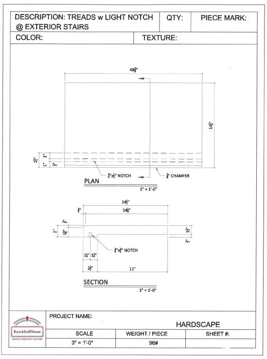 Modern Treads with Recess for Lighting Strip