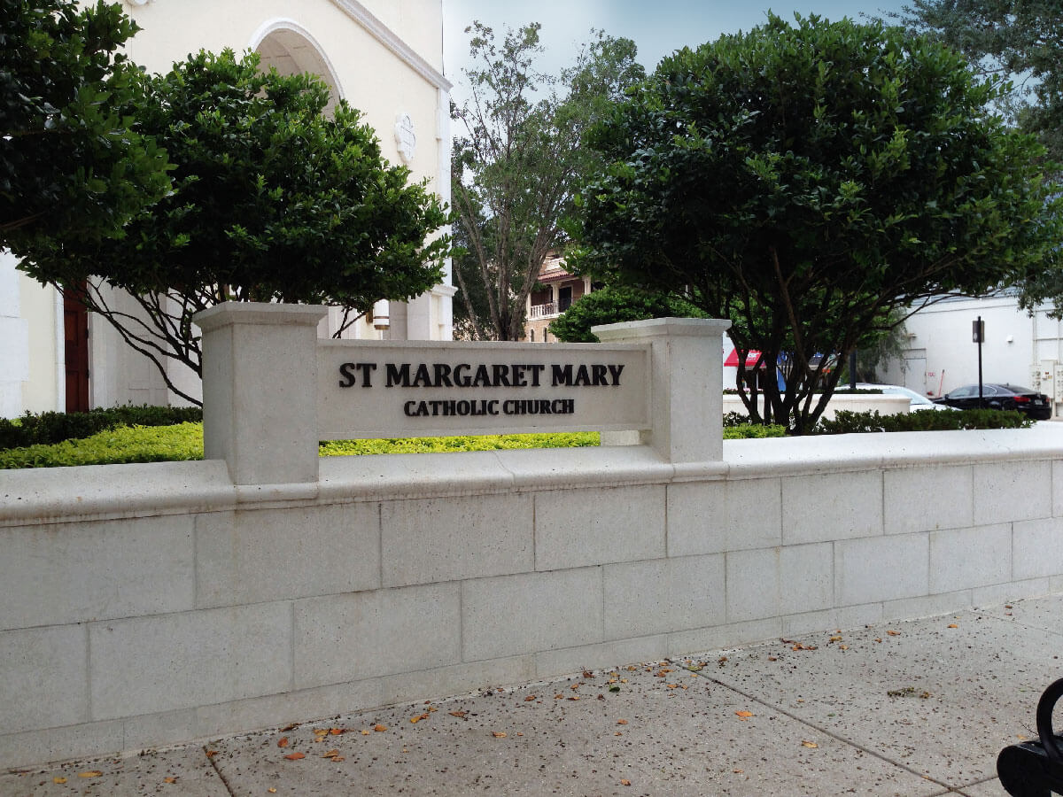 St. Margaret Mary Church Entry Signage