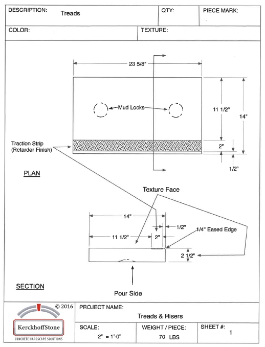 Stair Treads with Traction Strip
