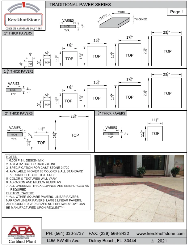 Traditional Pavers