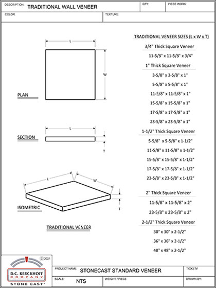 Traditional Wall Veneer