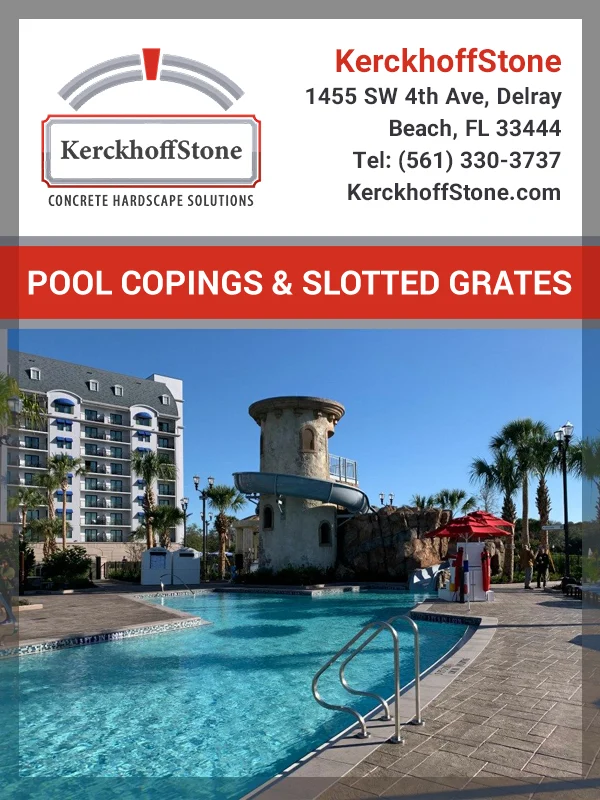 Kerckhoffstone Pool Coping & Slotted Grates