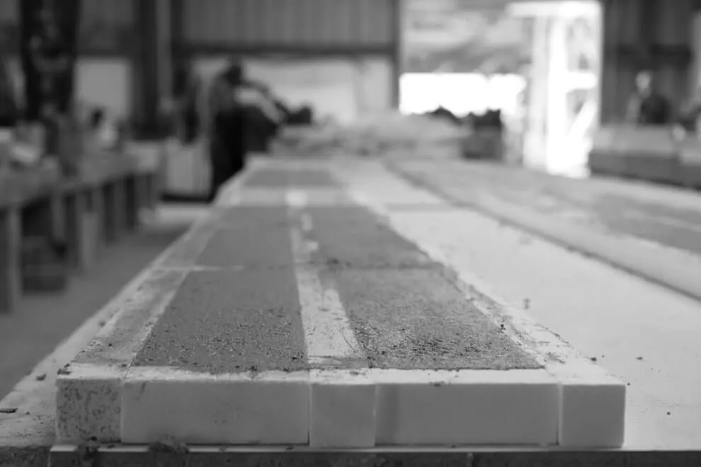 Concrete in the Molds