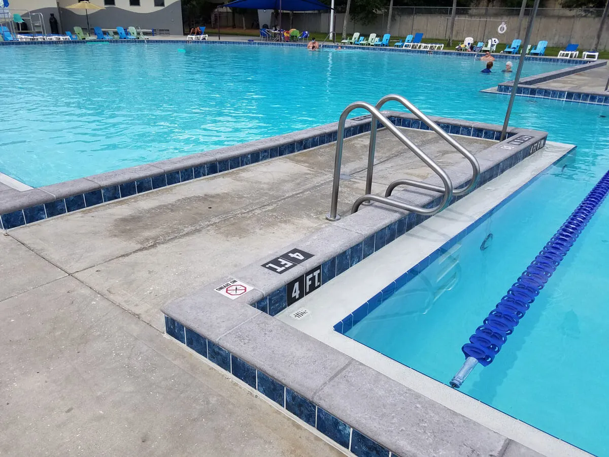 Gandy Lakeland Pool Coping Color Smoke Regular Keystone Texture