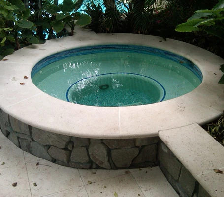 Naples Beach Residence Spa Coping and Pavers