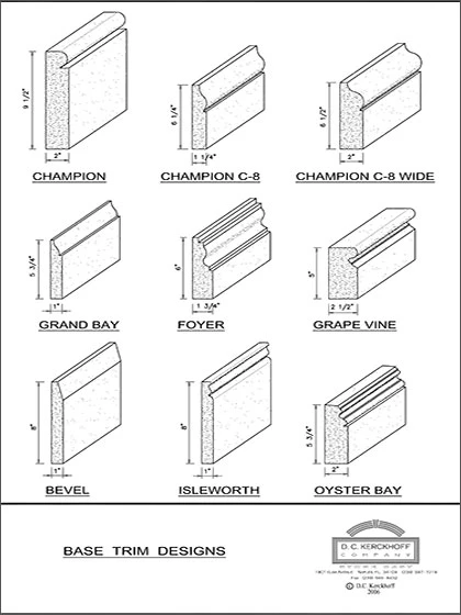 Base Trim Designs