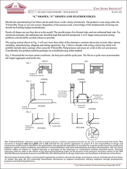 Cast Stone Do's and Don'ts