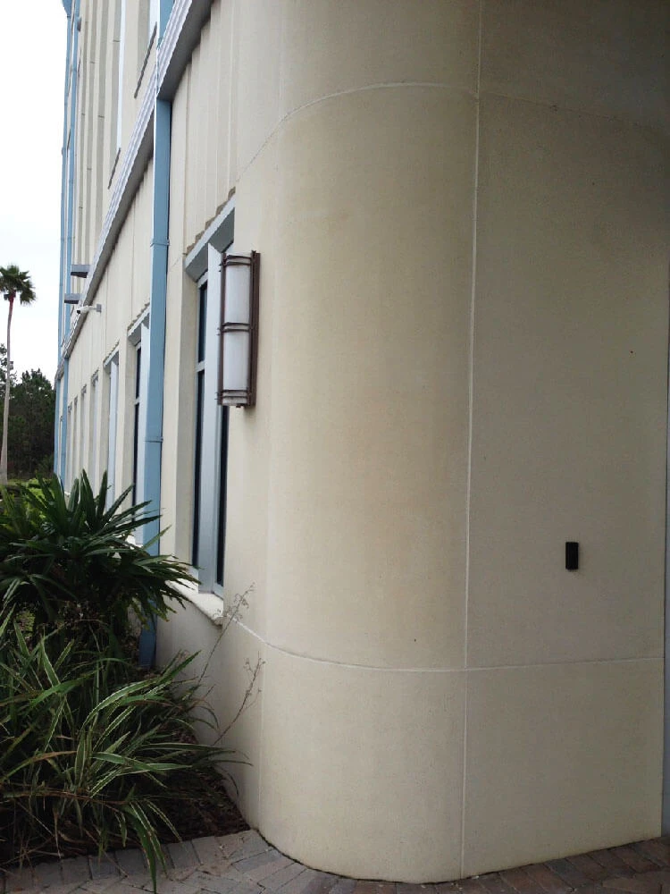 Celebration Office Building Radial Wall Panels Color Champion Acid Wash