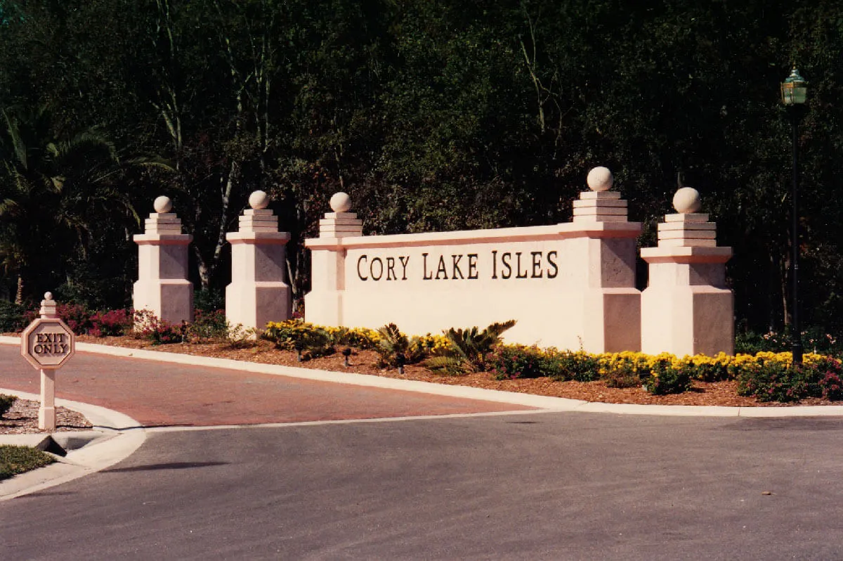 Cory Lake Isle Entry Signage