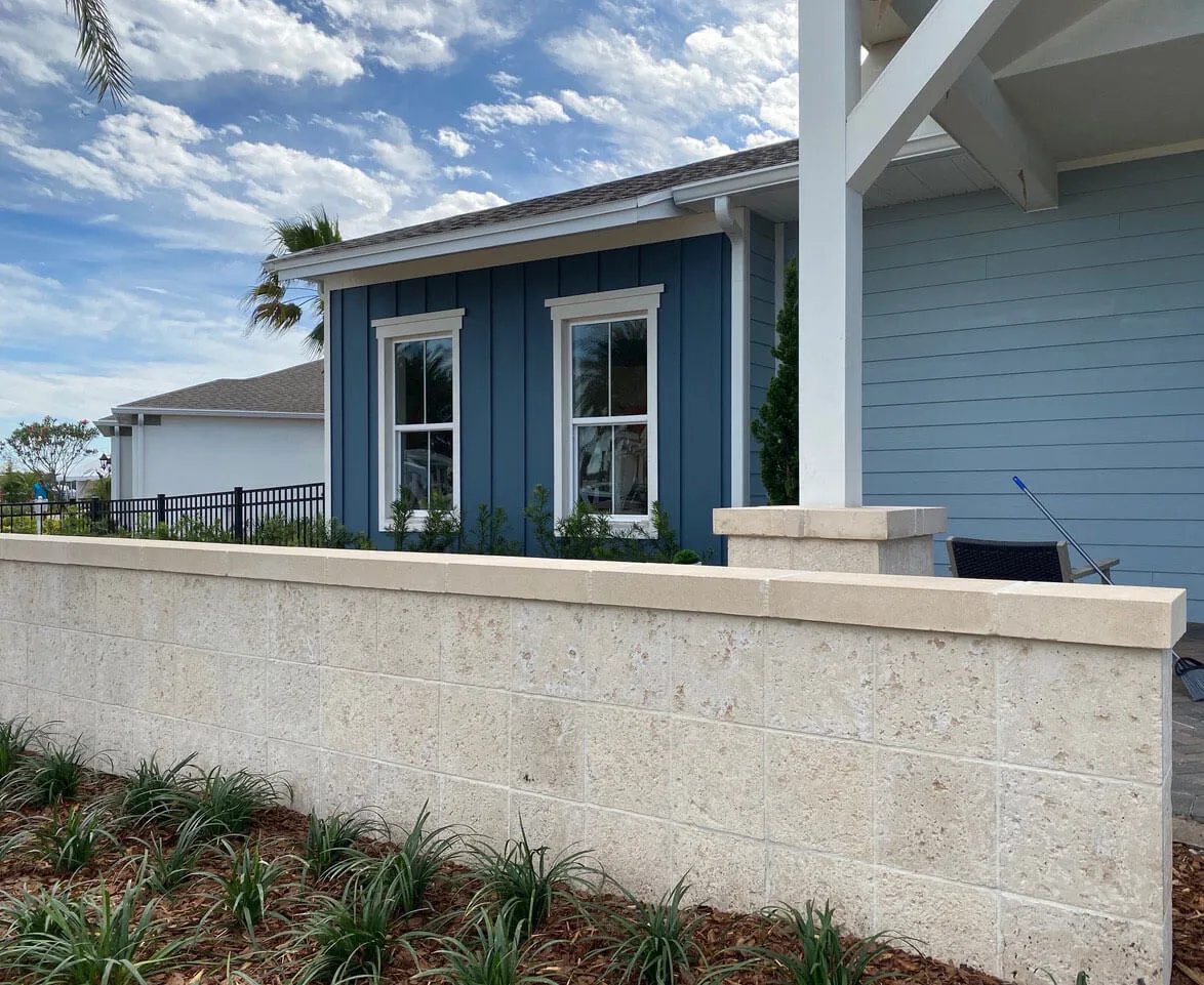 Del Webb Sunbridge Terrace Walls Color Rico CoralStone Texture
