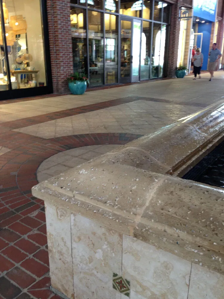 Disney Springs Fountain Coping Color Cay Beige ShellCast Finish