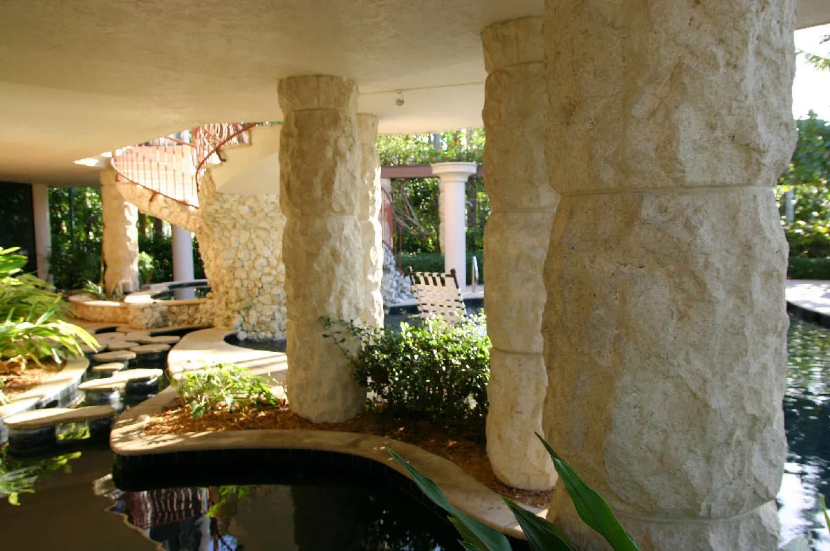 Marco Island Residence ChiselStone Columns