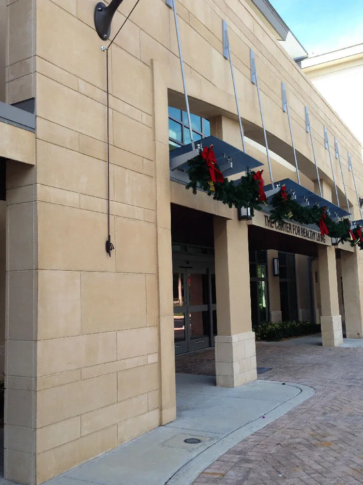Moorings Park Front Entry Detail with Column Base Color Fiddlesitcks Acid Wash