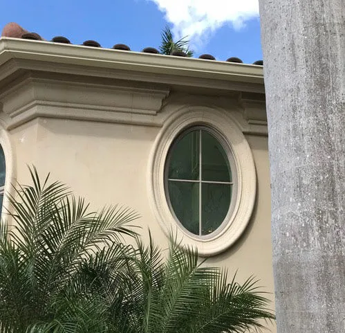 Naples Residence Elliptical Window Surround