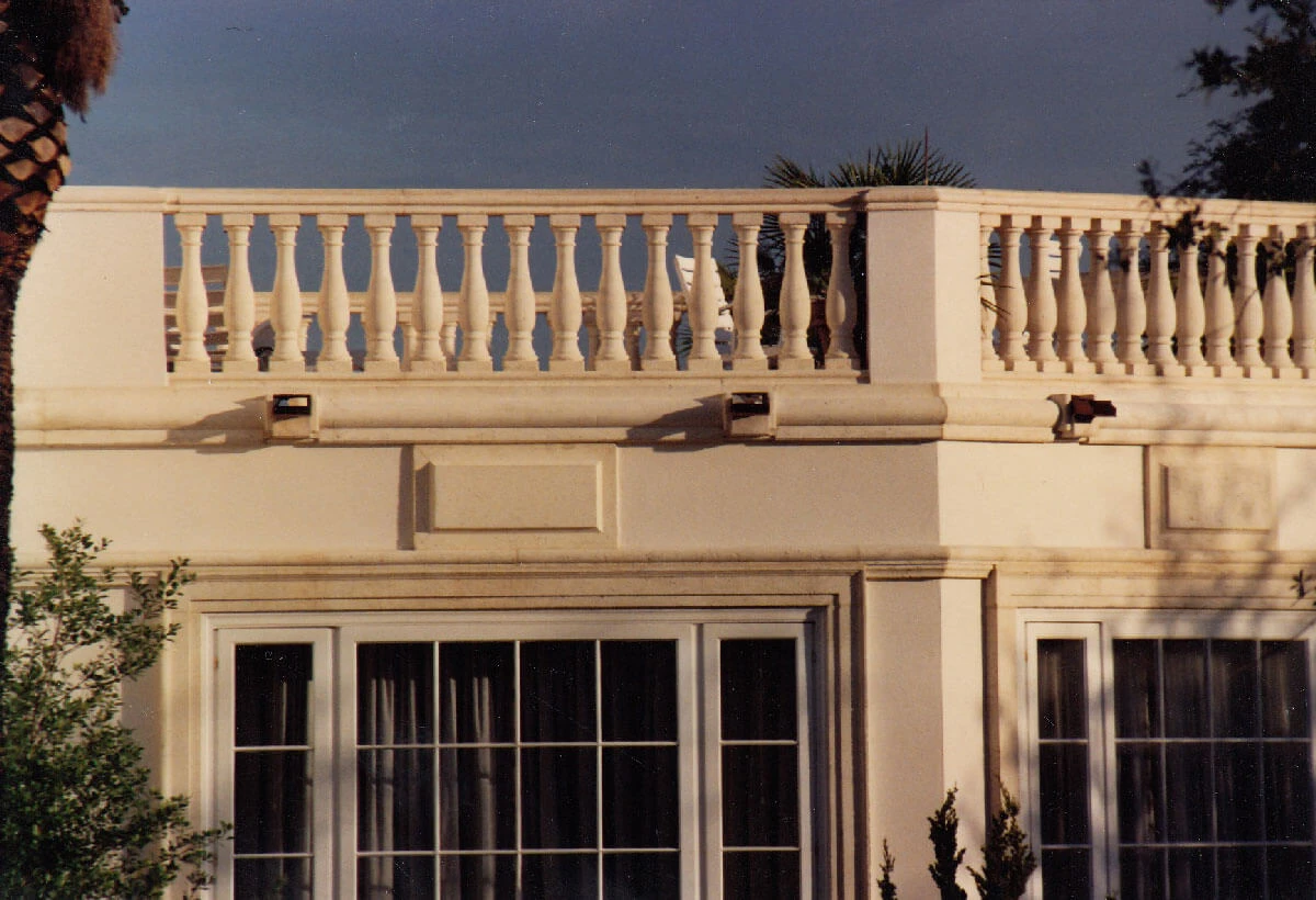 NY Residence Side Elevation Chimneys and Cornice