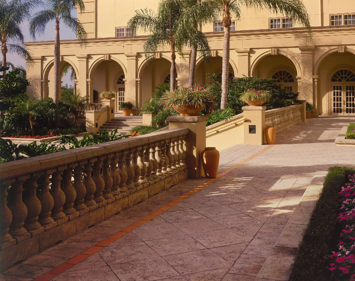 Ritz Carlton Beach Hotel Naples Balustrade and Paver Terrace