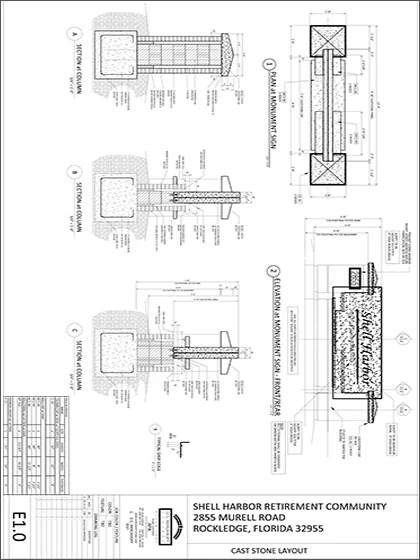 Shell Harbor Sign Wall