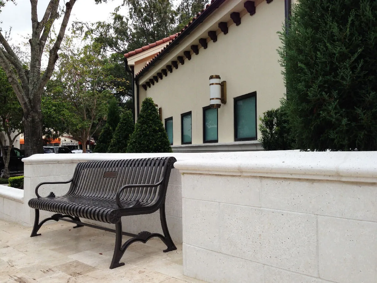 St. Margaret Church Winter Park Site Walls Running Bond Veneer