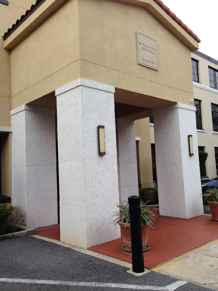 St. Margaret Mary School Square Columns Color White