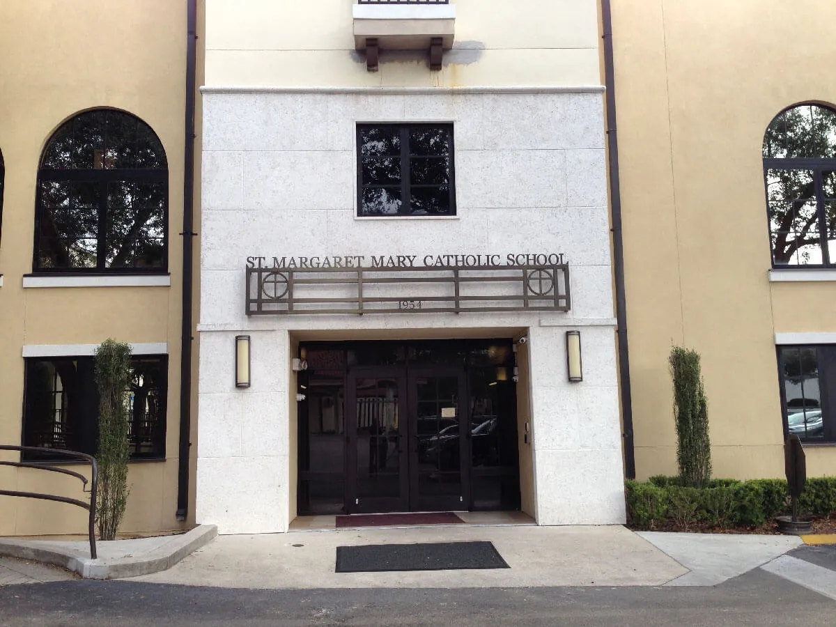 St. Margaret Mary School Winter Park Color White Regular Keystone Texture