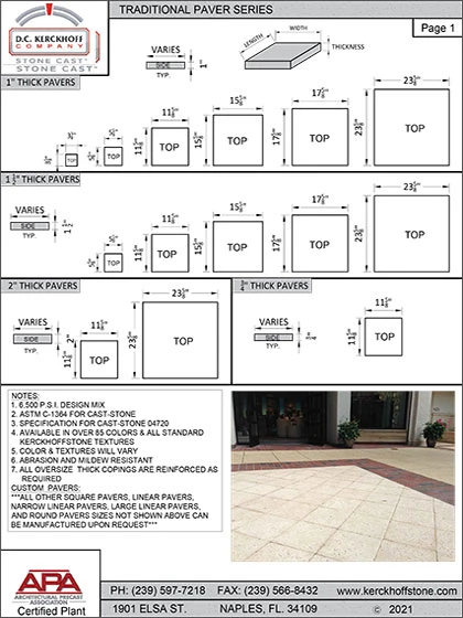 Traditional Pavers