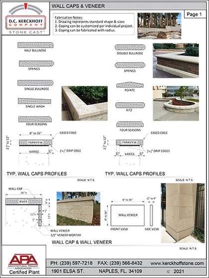 1 Wall Caps and Veneer