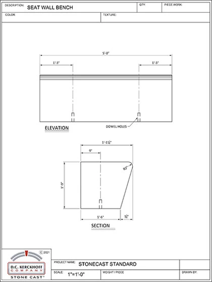 Artis Seat Wall Bench