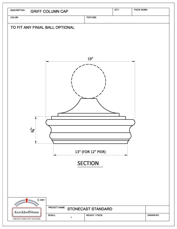 Griff Column Cap