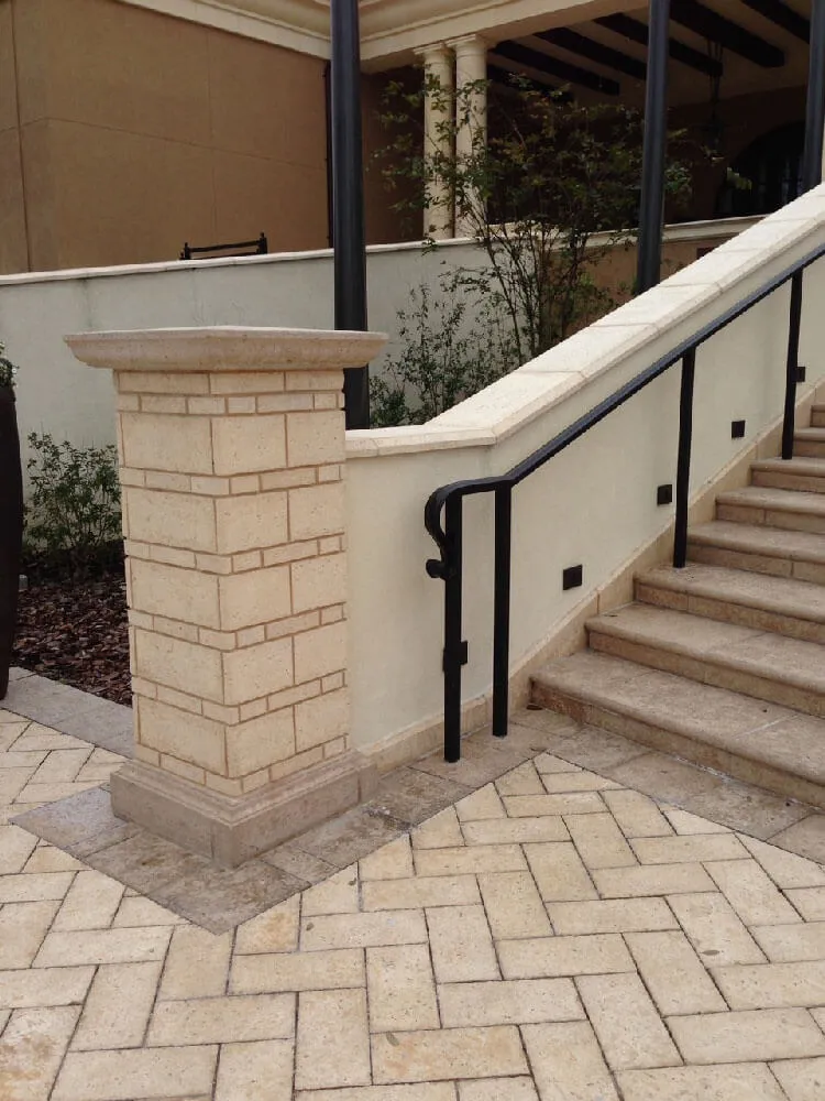 Four Seasons Orlando Wall Sloping Coping at Stairs