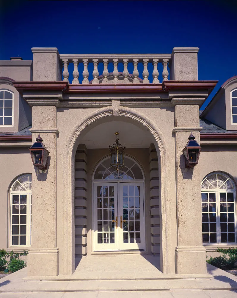Front Entry with Treads and Risers