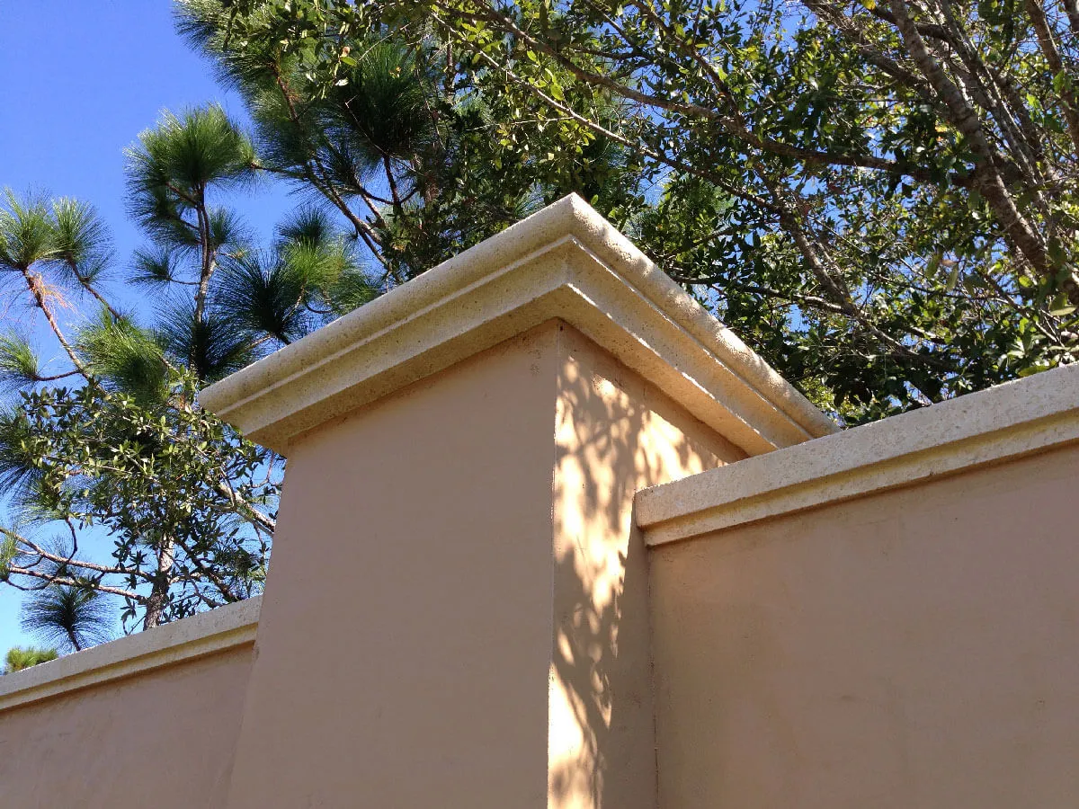 Golden Oak Wall and Column Cap Color Golden Yellow Regular Texture