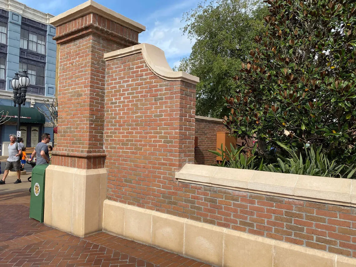 Hollywood Studios Coping and Wall Base Color Cay Beige Acid Wash Finish