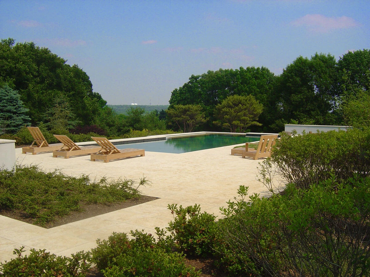 Pennsylvania Residence Pool Coping and Pavers Color Rico Regular Keystone Texture
