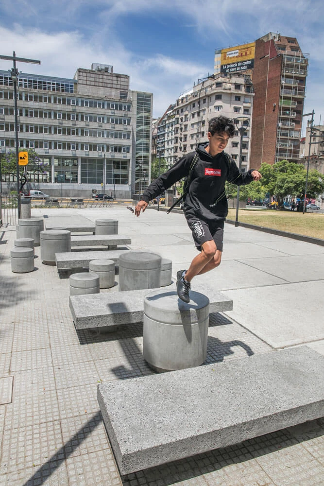 Button Seating and Slab Benches