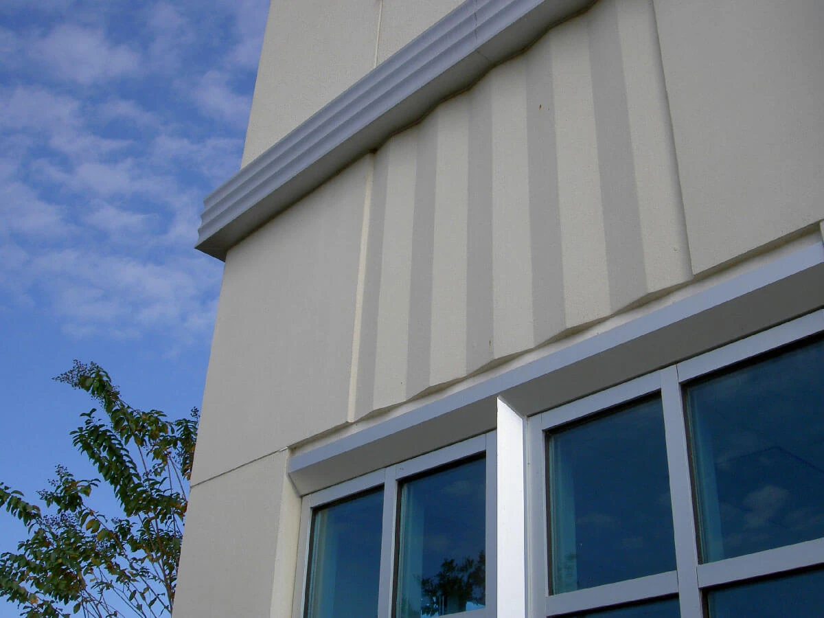 Celebration Office Bldg Panel Color Champion Acid Wash Finish