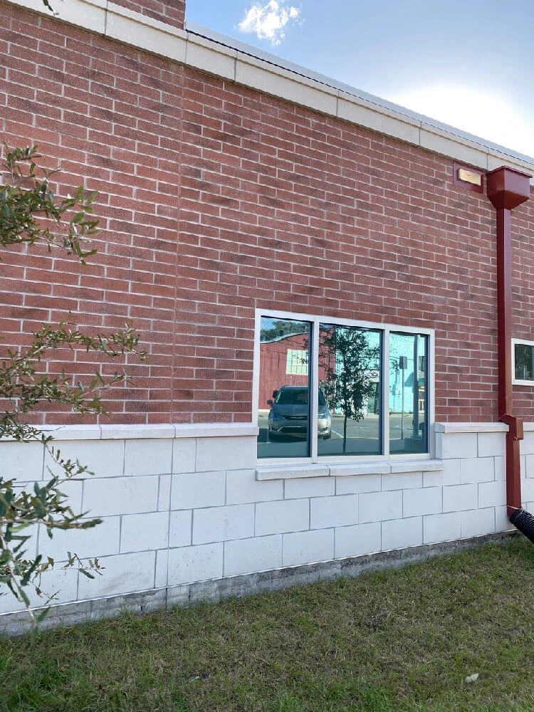 Gainesville Fire Station Modern Banding and Watertable Color Longport Acid Wash