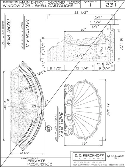 Shell Cartouche